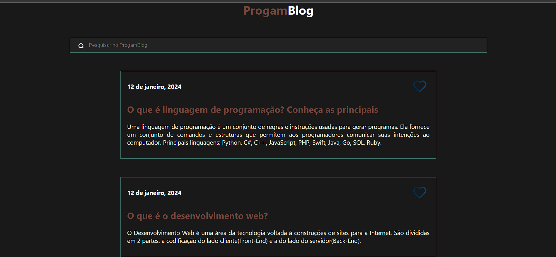 Imagem do projeto ProgramBlog